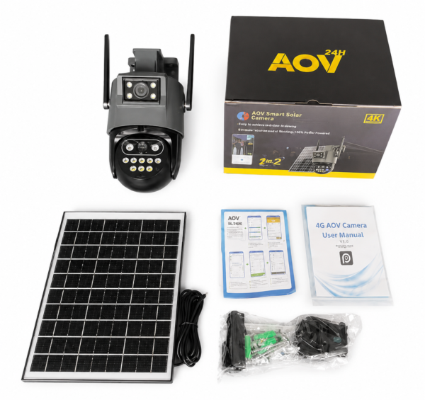 Double Lens 4G Solar Camera