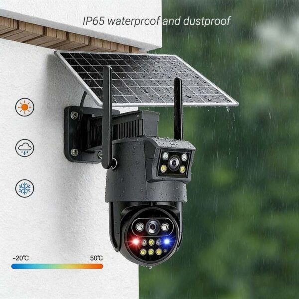 Double Lens 4G Solar Camera